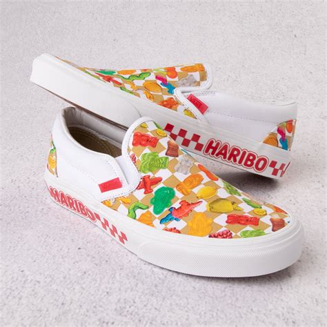 Vans x Haribo™ Slip-On Checkerboard Skate Shoe - White / Multicolor | Journeys