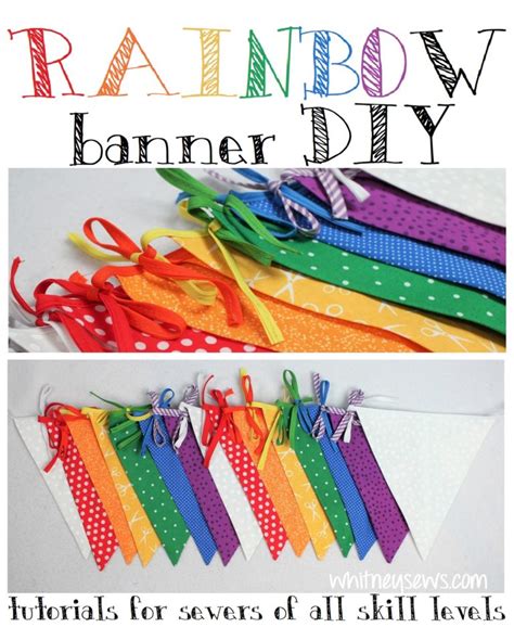 Fabric Banner DIY and FREE Pattern - Whitney Sews