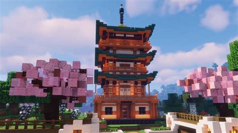 Top 6 des idées de maisons orientales Minecraft en 2024