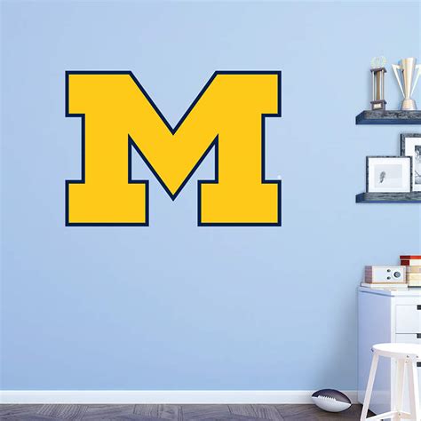 Michigan Wolverines "Block M" Logo Wall Decal | Shop Fathead® for ...