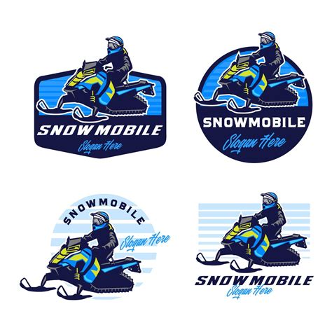 Snowmobile logo design template 8440448 Vector Art at Vecteezy