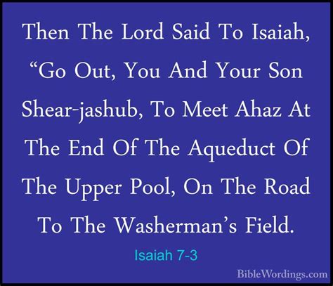 Isaiah 7 - Holy Bible English - BibleWordings.com