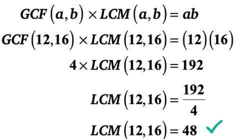 Product of GCF and LCM | ChiliMath