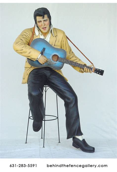 Elvis Presley Sitting on Stool Statue Elvis Presley sitting on stool ...