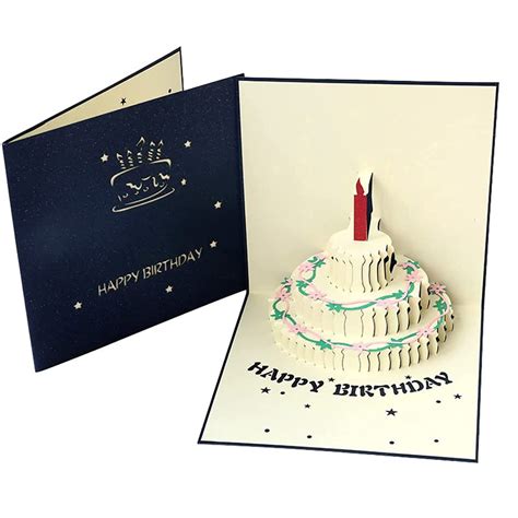 Buy Coolbaby pop up birthday cards,birthday greeting cards laser cut ...