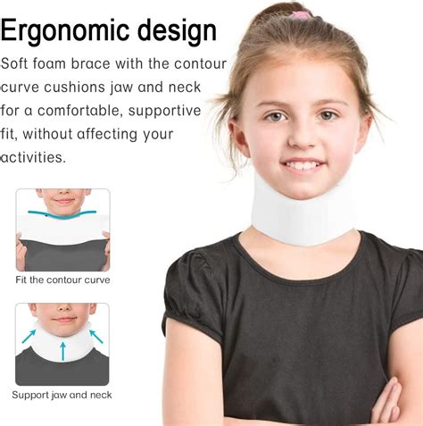 HKJD Kids Neck Brace for Neck Pain and Support - Soft Foam Pediatric ...