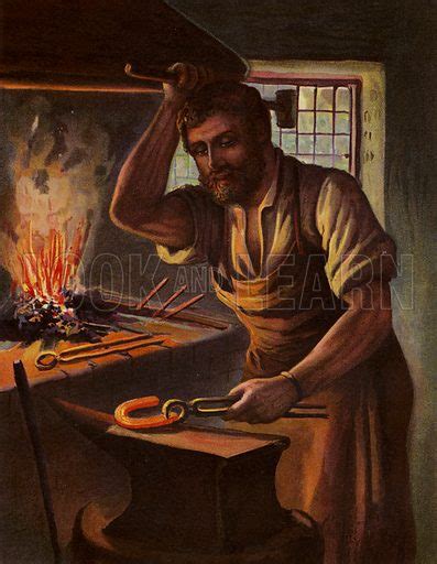 The Village Blacksmith stock image | Look and Learn