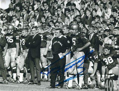 Autographed Terry Hanratty Notre Dame 8x10 Photo - Main Line Autographs