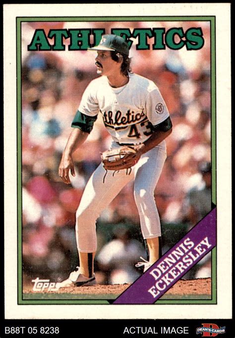 1988 Topps #72 Dennis Eckersley