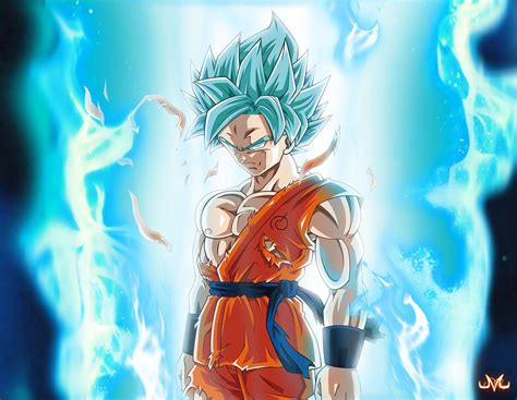 Blue Super Saiyan Goku Wallpapers - Top Free Blue Super Saiyan Goku ...