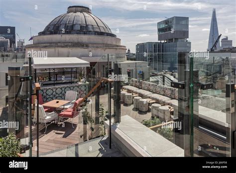 Rooftop restaurant. The Ned Hotel, London, United Kingdom. Architect ...