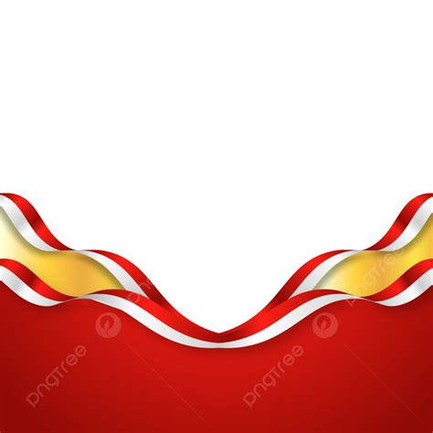 Bendera Merah Putih Indonesia Ribbon Clipart Transparent Background ...