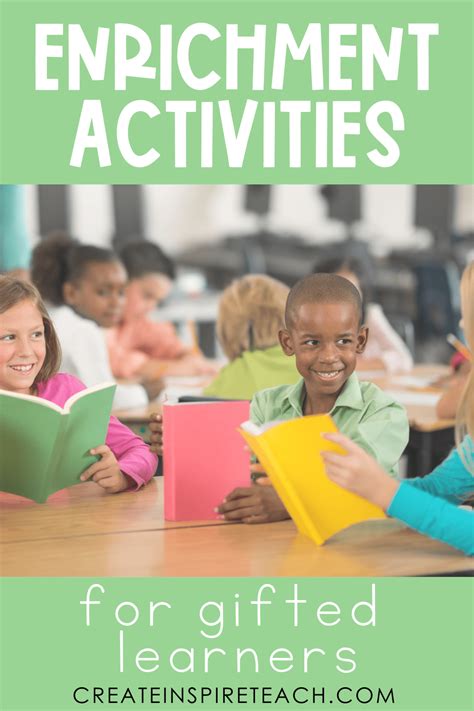 Enrichment Activities for Gifted Learners - Create Inspire Teach