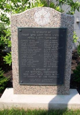 April 3, 1974 Xenia Tornado Memorial Historical Marker