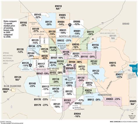 Las Vegas Map With Zipcodes - Map of world