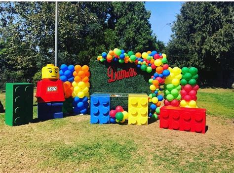 Colorful Balloons Balls & Blocks | Lego themed party, Lego party decorations, Lego birthday party