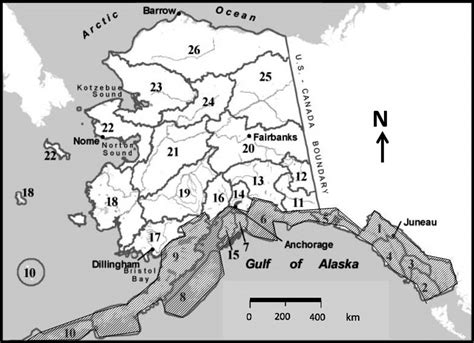 Alaska Game Management Units, Alaska, USA. Unshaded area includes Game... | Download Scientific ...