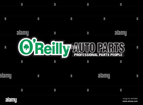 O'Reilly Auto Parts, Logo, Black Background Stock Photo - Alamy