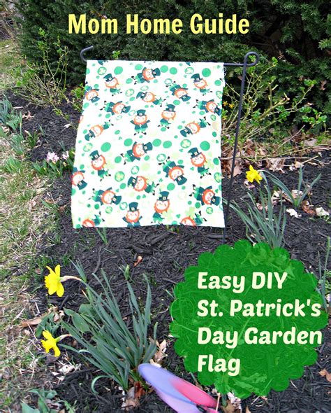 DIY Garden Flag for St. Patrick's Day