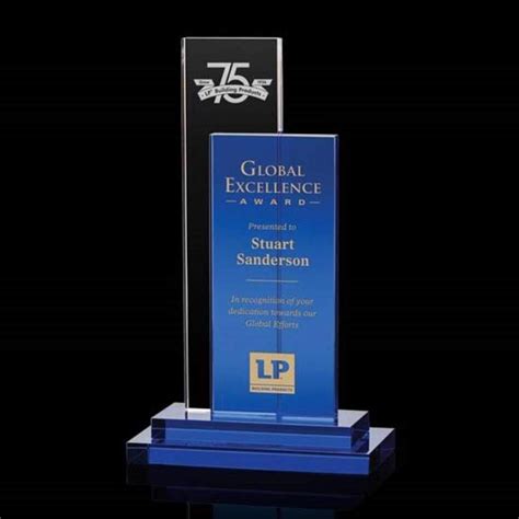 Duke Award OPT7932 | Color Accented Crystal Awards