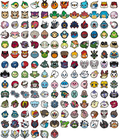 Full Sheet View - Pokémon Battle Trozei! - 5th Generation | Pokemon sprites, Cute pokemon ...