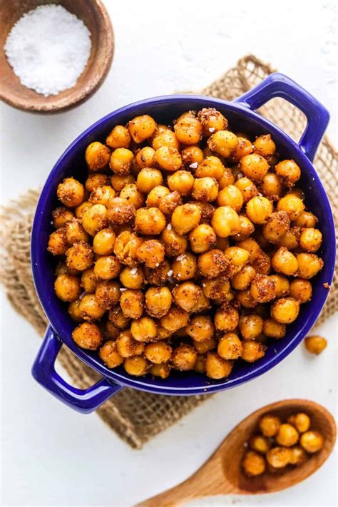 Best Crispy Oven Roasted Chickpeas - Easy Recipe | Recipe | Vegan ...