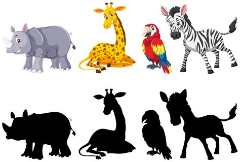 Set of animal character 607533 Vector Art at Vecteezy