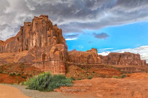 Hiking in Arches National Park, Utah