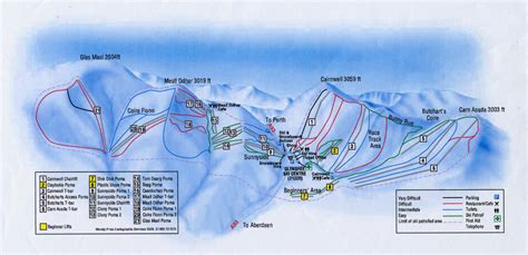 Glenshee Trail map - Freeride