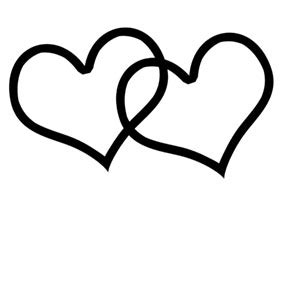 Double Heart Outline - ClipArt Best