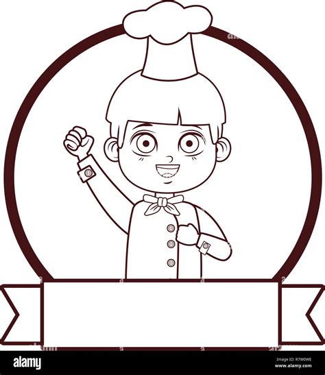 cute chef boy cartoon Stock Vector Image & Art - Alamy