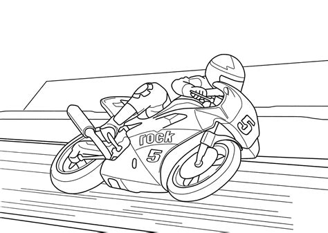 Printable Motorcycle Racing Coloring Pages Pdf - Coloringfolder.com in 2022 | Sports coloring ...