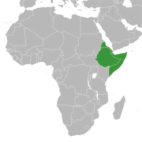 Afrikas horn – Somalia, Ethiopia, Djibouti, Eritrea | Africa map ...