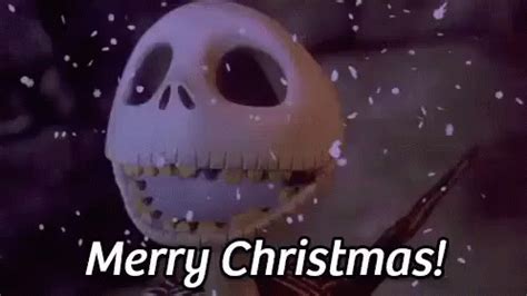 Merry Christmas! GIF - Jack Skellington Merry Christmas Xmas - Discover ...