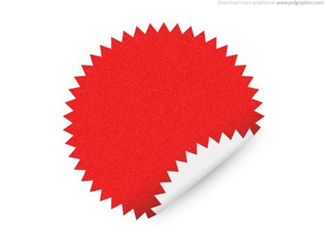 Star shape sticker | PSDGraphics