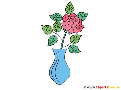 バラの花瓶イメージ - ベクターアート