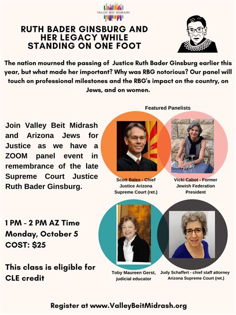 Ruth Bader Ginsburg and Her Legacy While Standing on One Foot | valleybeitmidrash.org