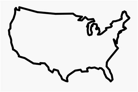 Blank Us Map Border , Free Transparent Clipart - ClipartKey