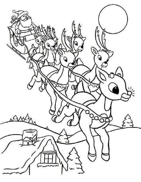 Free Printable Rudolph Coloring Pages For Kids