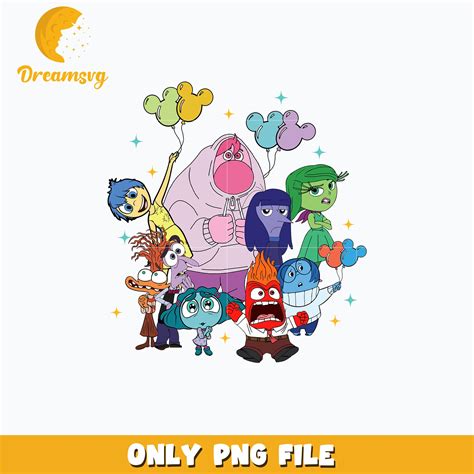 Inside Out characters design png – DreamSVG Store