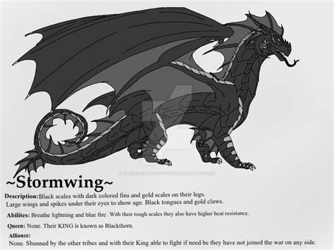 Wings of Fire: Stormwing profile (fan-made tribe) by BlackDragon-Studios on DeviantArt | Wings ...