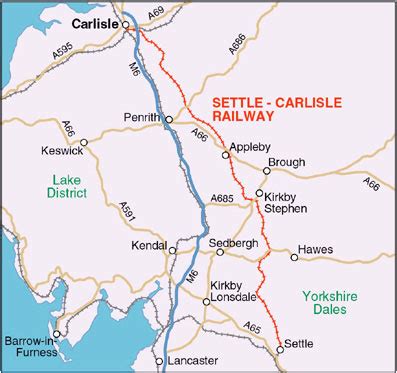 Settle to Carlisle Railway Map and Line Guide