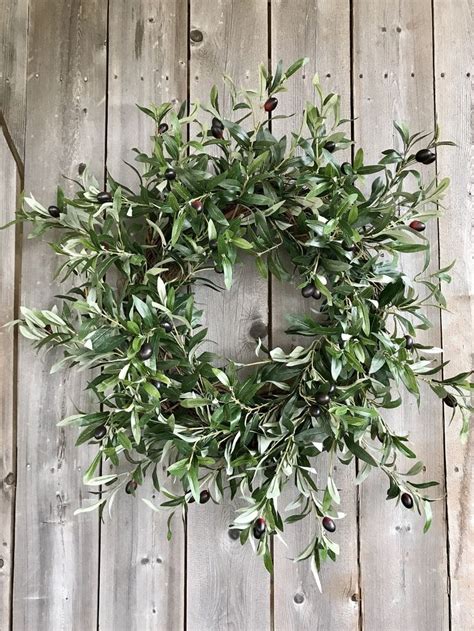 Olive Leaf Wreath Olive Branch Wreath Everyday Wreath | Etsy | Olive ...