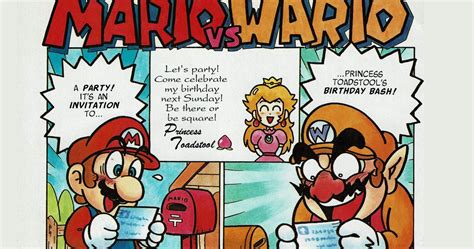 This Rare Comic Shows Mario And Wario Fistfighting Over Princess Peach