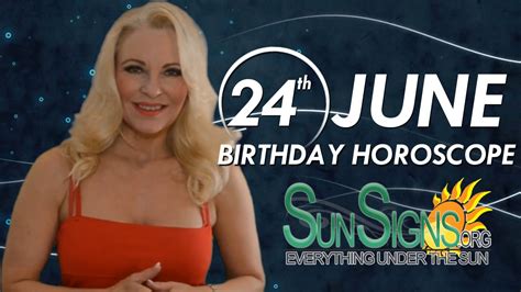 Birthday June 24th Horoscope Personality Zodiac Sign Cancer Astrology - YouTube