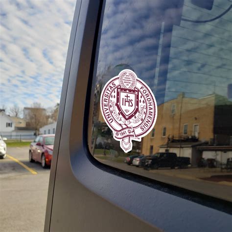 Fordham University Academic Seal Logo Car Decal – Nudge Printing