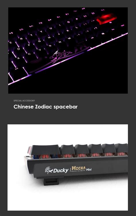 Buy Ducky Mecha Mini RGB Mechanical Keyboard Red [DKME1961ST-RUSPDAAT1 ...