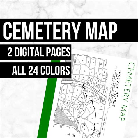 Cemetery Map: Printable Genealogy Form Digital Download | Etsy