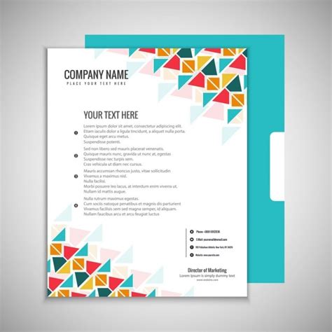 Free Vector | Colorful brochure template