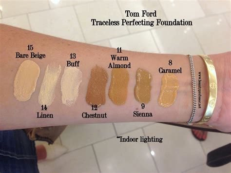 Tom Ford Traceless Perfecting Foundation...Swatches of All 15 Shades! | Beauty Professor ...